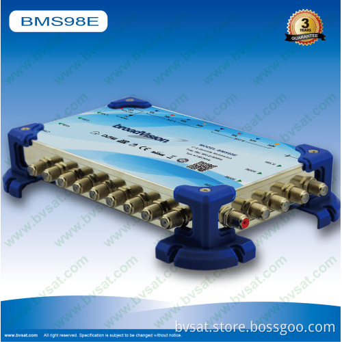 47-2150 Mhz Free Satellite Tv Multi Switch 9in 8out For Quattro Lnb 